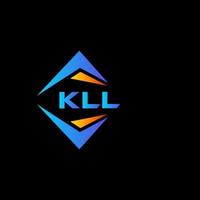 tuer abstrait La technologie logo conception sur noir Contexte. tuer Créatif initiales lettre logo concept. vecteur