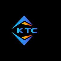 webktc abstrait La technologie logo conception sur noir Contexte. ktc Créatif initiales lettre logo concept. vecteur
