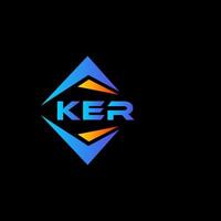 ker abstrait La technologie logo conception sur noir Contexte. ker Créatif initiales lettre logo concept. vecteur