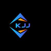 kjj abstrait La technologie logo conception sur noir Contexte. kjj Créatif initiales lettre logo concept. vecteur