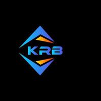 krb abstrait La technologie logo conception sur noir Contexte. krb Créatif initiales lettre logo concept. vecteur