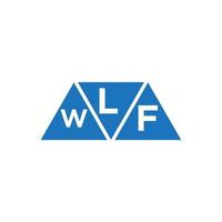 lwf abstrait initiale logo conception sur blanc Contexte. lwf Créatif initiales lettre logo concept. vecteur