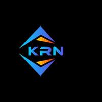 krn abstrait La technologie logo conception sur noir Contexte. krn Créatif initiales lettre logo concept. vecteur