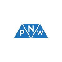 npw abstrait initiale logo conception sur blanc Contexte. npw Créatif initiales lettre logo concept. vecteur