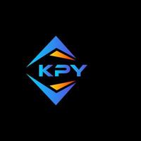 kpy abstrait La technologie logo conception sur noir Contexte. kpy Créatif initiales lettre logo concept. vecteur