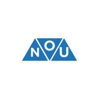 onu abstrait initiale logo conception sur blanc Contexte. onu Créatif initiales lettre logo concept. vecteur