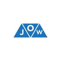 ojw abstrait initiale logo conception sur blanc Contexte. ojw Créatif initiales lettre logo concept. vecteur