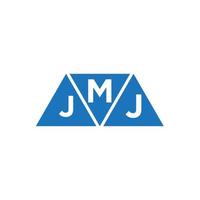mjj abstrait initiale logo conception sur blanc Contexte. mjj Créatif initiales lettre logo concept. vecteur