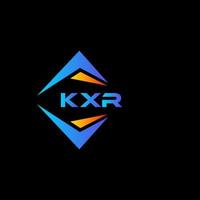 kxr abstrait La technologie logo conception sur noir Contexte. kxr Créatif initiales lettre logo concept. vecteur