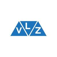 lvz abstrait initiale logo conception sur blanc Contexte. lvz Créatif initiales lettre logo concept. vecteur