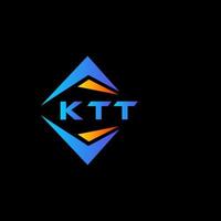 ktt abstrait La technologie logo conception sur noir Contexte. ktt Créatif initiales lettre logo concept. vecteur