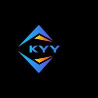 kyy abstrait La technologie logo conception sur noir Contexte. kyy Créatif initiales lettre logo concept. vecteur