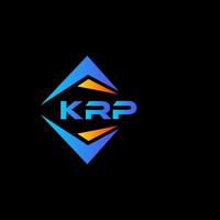 krp abstrait La technologie logo conception sur noir Contexte. krp Créatif initiales lettre logo concept. vecteur