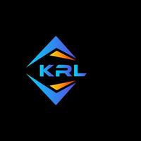 krl abstrait La technologie logo conception sur noir Contexte. krl Créatif initiales lettre logo concept. vecteur