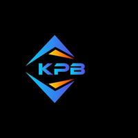 kpb abstrait La technologie logo conception sur noir Contexte. kpb Créatif initiales lettre logo concept. vecteur