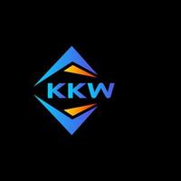 kkw abstrait La technologie logo conception sur noir Contexte. kkw Créatif initiales lettre logo concept. vecteur