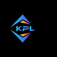 kpl abstrait La technologie logo conception sur noir Contexte. kpl Créatif initiales lettre logo concept. vecteur