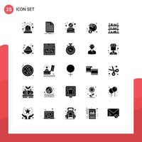 Stock vecteur icône pack de 25 ligne panneaux et symboles pour épicerie le revenu basketball brut économie modifiable vecteur conception éléments
