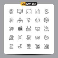 25 Créatif Icônes moderne panneaux et symboles de plombier jauge Véhicules feuille page modifiable vecteur conception éléments