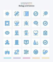 Créatif la biologie 25 bleu icône pack tel comme médicament. spermatozoïdes. cocaïne. fertilisation. laboratoire vecteur