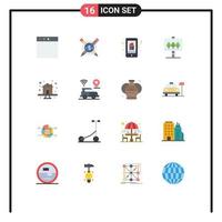 ensemble de 16 moderne ui Icônes symboles panneaux pour maison prime cadeau Pâques planche modifiable pack de Créatif vecteur conception éléments