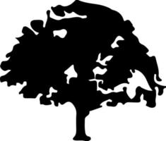 silhouette d'arbres pour le site web, pour l'impression. illustration de graphiques vectoriels vecteur