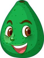 personnage de dessin animé de pomelo avec expression faciale vecteur