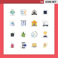 pack de 16 Créatif plat couleurs de étude connaissance apprentissage éducation apparaitre modifiable pack de Créatif vecteur conception éléments