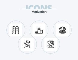 motivation ligne icône pack 5 icône conception. Chinois. spa. masque. fleur. doigt vecteur