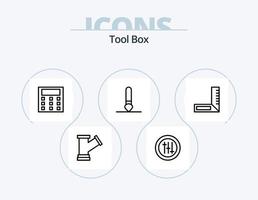 outils ligne icône pack 5 icône conception. . outils. outils. système. DNS vecteur