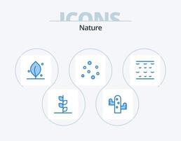 la nature bleu icône pack 5 icône conception. . l'eau. écologie. mer. bulles vecteur