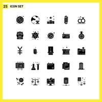 25 Créatif Icônes moderne panneaux et symboles de merraige bobine médias printemps social modifiable vecteur conception éléments