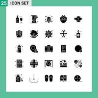 ensemble de 25 moderne ui Icônes symboles panneaux pour bats toi Pâques mesure Oeuf propriété modifiable vecteur conception éléments