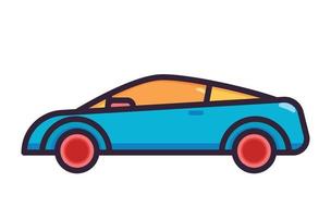 illustration de transport de voiture en couleur vecteur