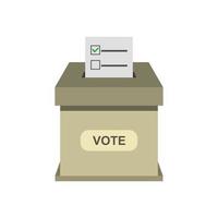 vote en ligne isométrique sur fond blanc vecteur