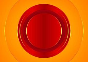 fond abstrait dynamique avec des cercles rouges vecteur