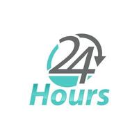 conception d'identité de logo de soins 24 heures sur 24 pour les soins de santé vecteur