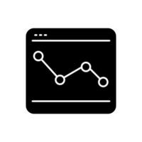vecteur d'icône de commerce en ligne. statistiques. signe d'illustration d'analyse. symbole ou logo de l'horaire.