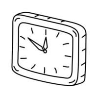 sur l'icône de l'horloge. style d'icône dessiné à la main ou contour doodle vecteur