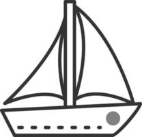 icône de vecteur de voilier
