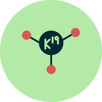 potassium vecteur icône