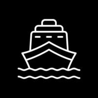 conception d'icône de vecteur de navire