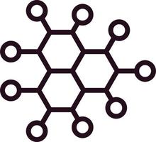 icône de vecteur de molécule