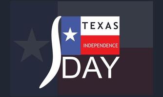 Texas indépendance journée Contexte. bannière, affiche, vecteur illustration.