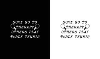 ping pong table tennis citation t chemise conception, typographie vecteur