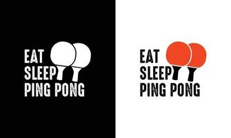ping pong table tennis citation t chemise conception, typographie vecteur