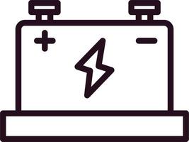 icône de vecteur de batterie de voiture