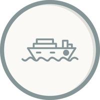 icône de vecteur de bateau de croisière