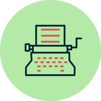 icône de vecteur de machine à écrire