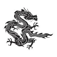 dragon tatouage vecteur illustration